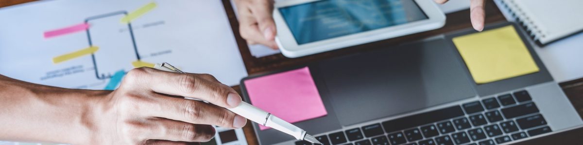 Team of Creative Web/Graphic Designer planning, drawing website Website hosting, The Marketing GP